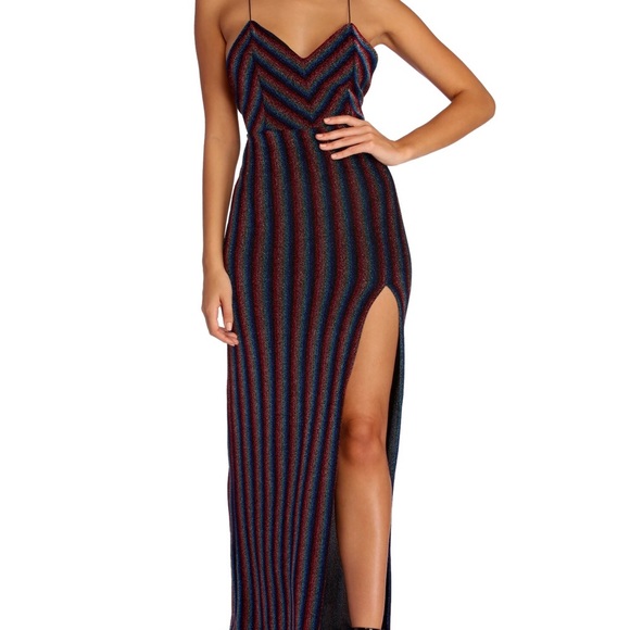 Windsor Dresses & Skirts - Windsor glitter multicolor rainbow formal dress